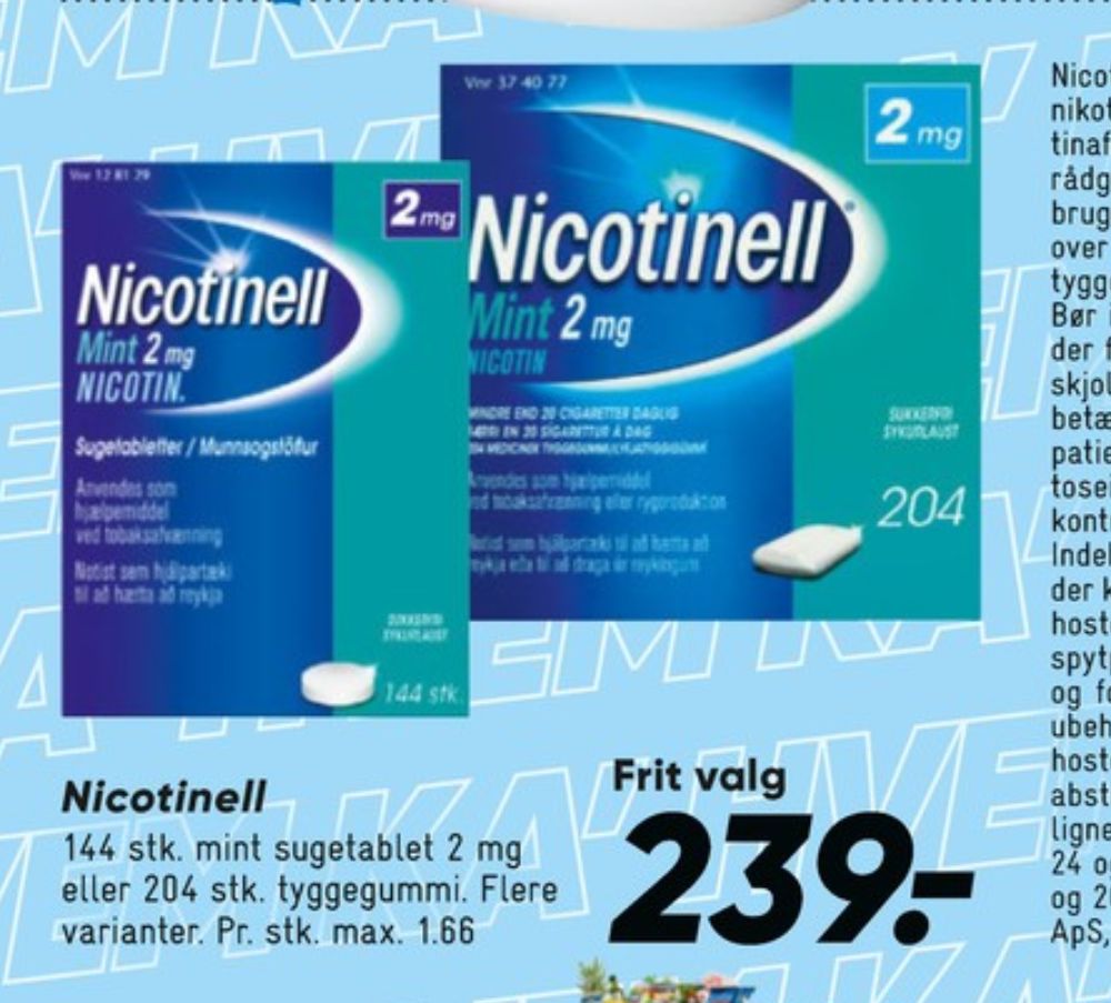 Nicotinell, Nikotintyggegummi