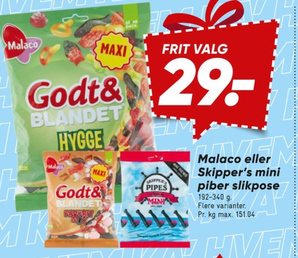 Malaco Godt & Blandet, Slikpose Favorit Mix