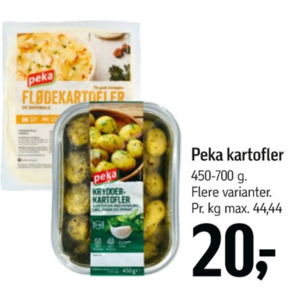 Peka, Rustikke Kartofler med Hvidløgssmag