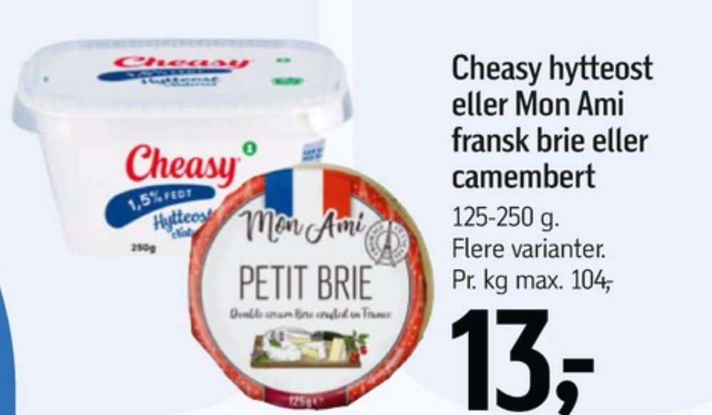 Cheasy, Hytteost naturel 1,5%