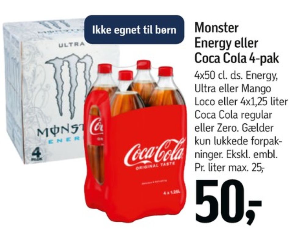 Monster Ultra Energy, Energidrik 4 pk.