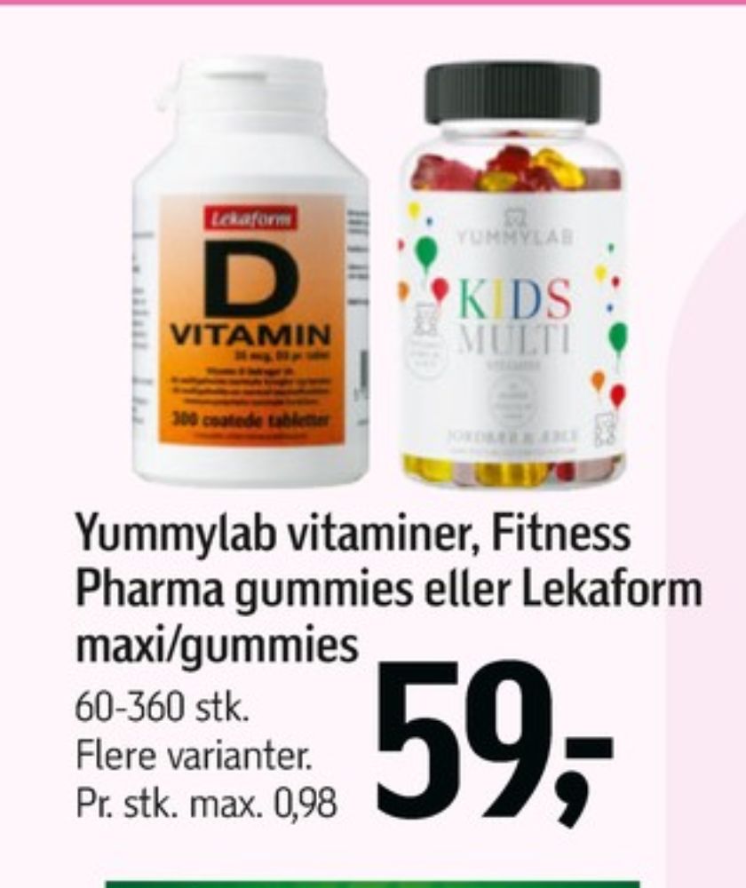Fitness Pharma, Vitaminer