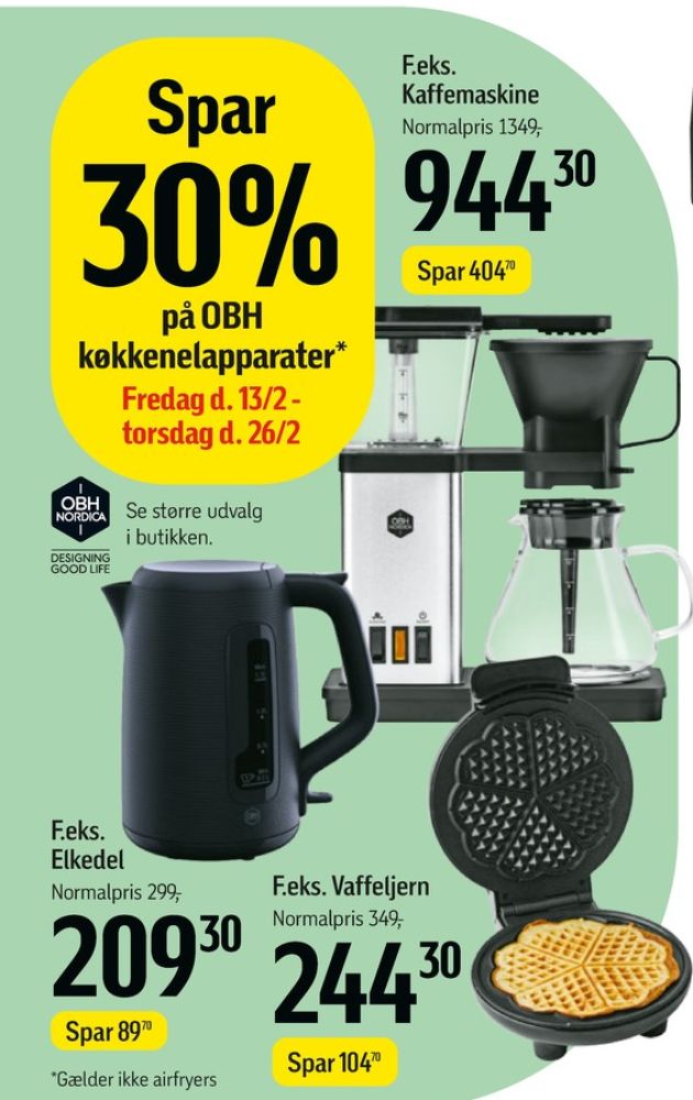OBH Nordica, Kaffemaskine