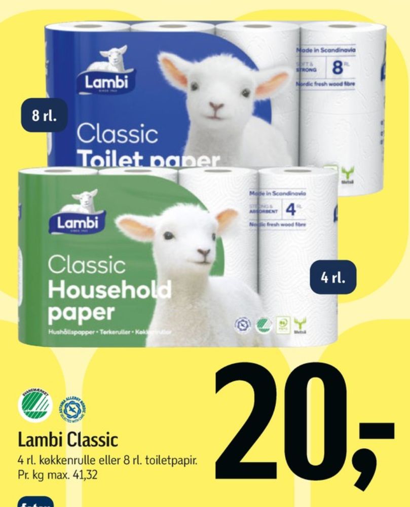 Lambi Classic, Toiletpapir