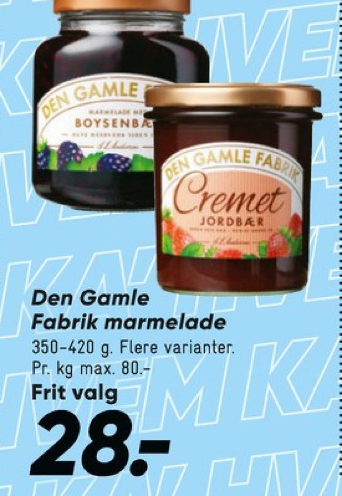 Den Gamle Fabrik, Boysenbærmarmelade