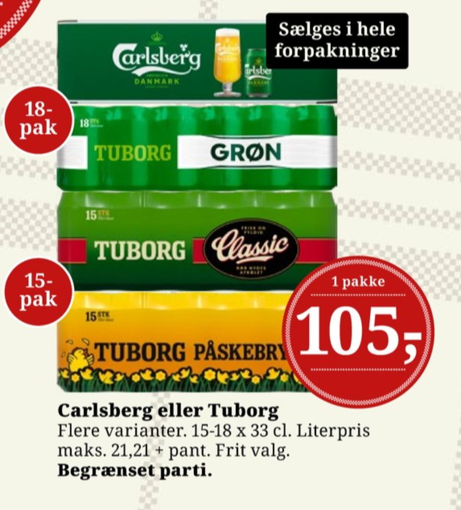 Tuborg Påskebryg, Øl 15 pk.