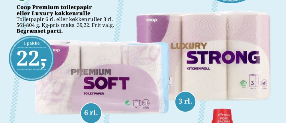 Coop Premium Soft, Toiletpapir