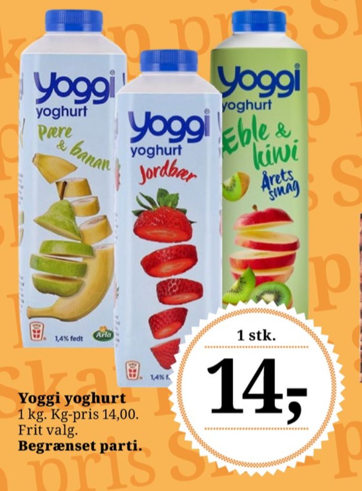 Yoggi, Pære & Banan Yoghurt 