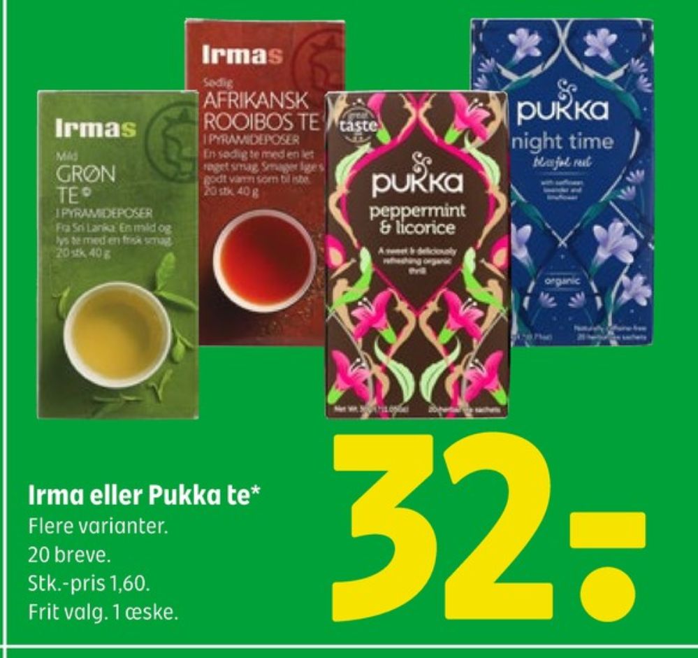 Irmas, Grøn Te Tebreve