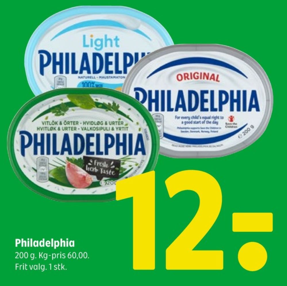 Philadelphia, Flødeost Light