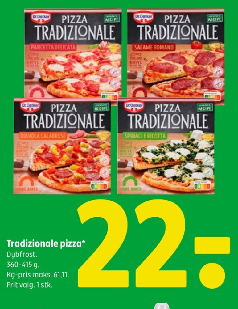Tradizionale, Spinacie Ricotta Pizza