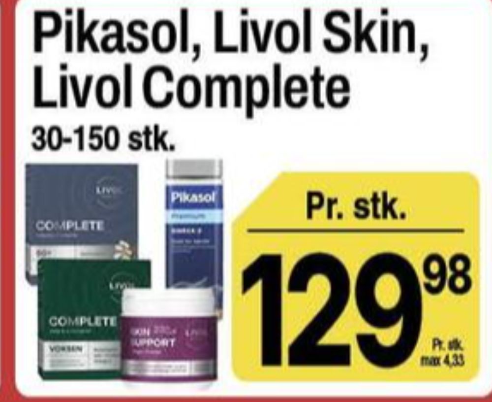 Livol Multi, Vitaminer
