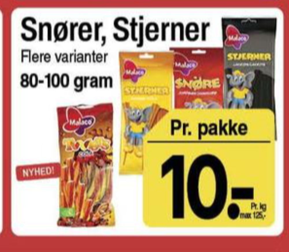 Malaco, Sliksnører Jordbær