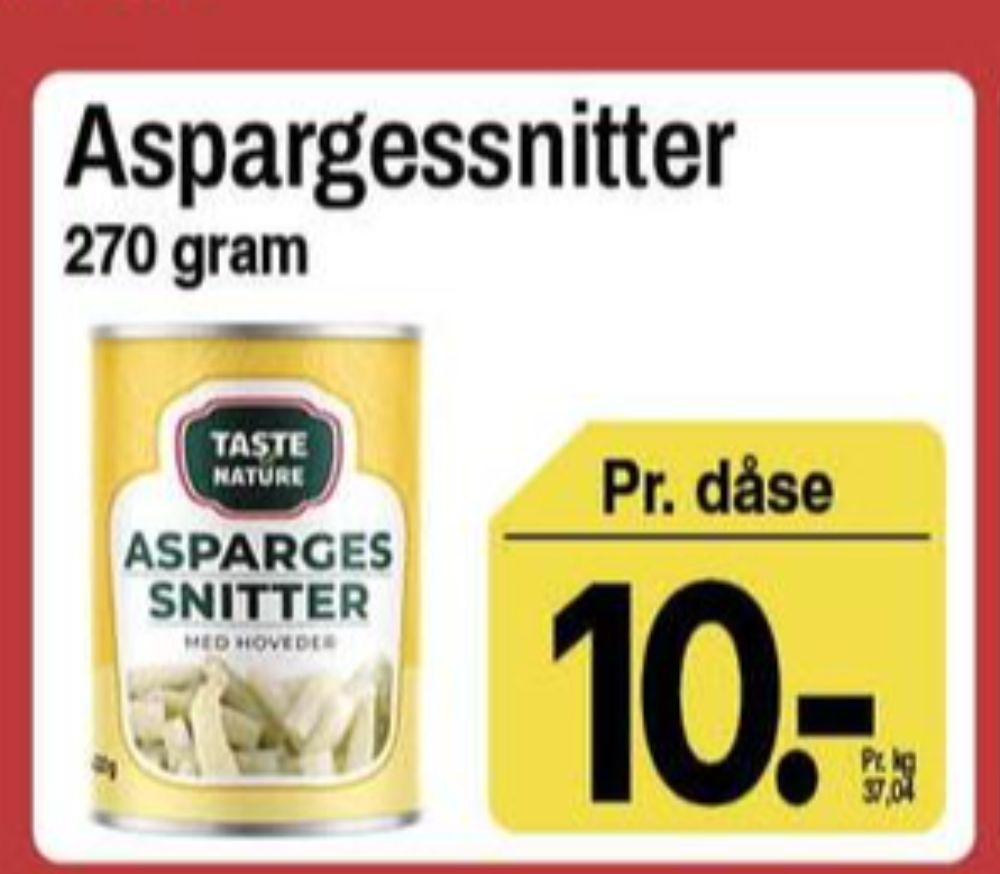 Taste of Nature, Aspargessnitter