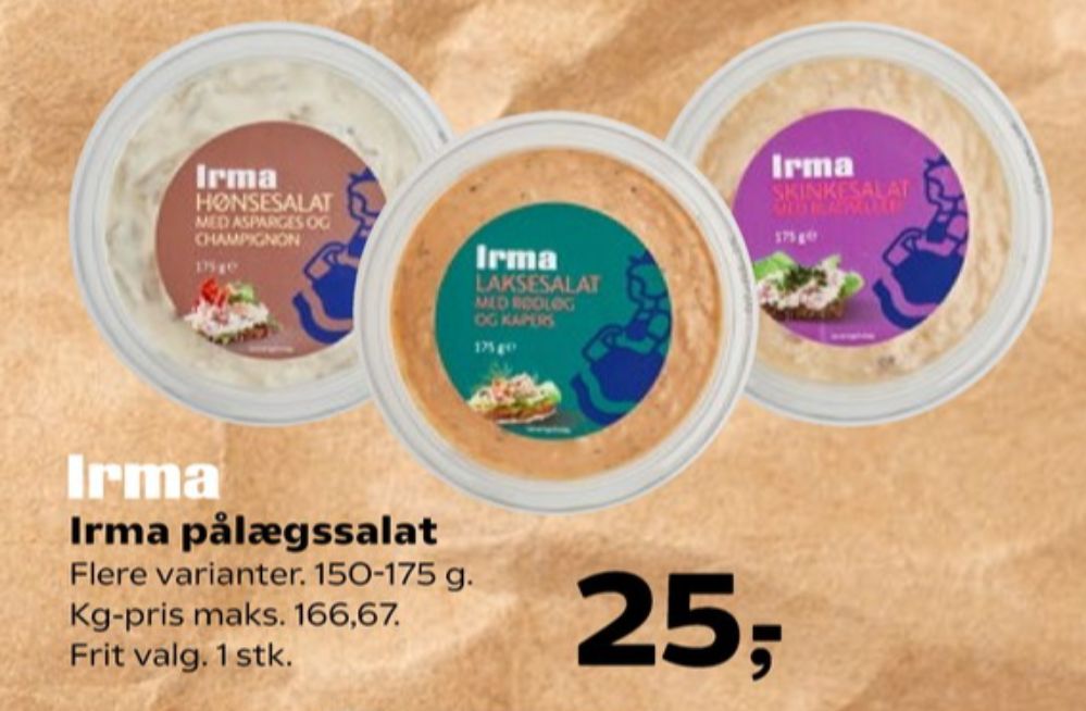 Irmas, Laksesalat med Rødløg og Kapers