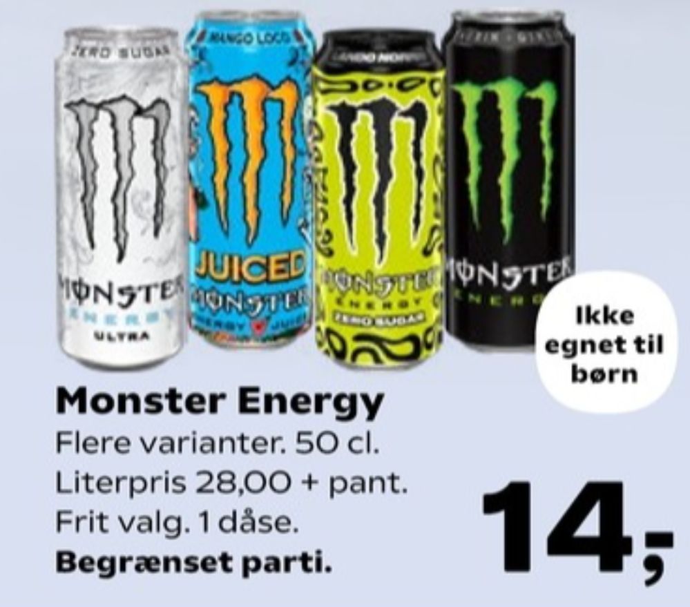 Monster Ultra Energy, Energidrik