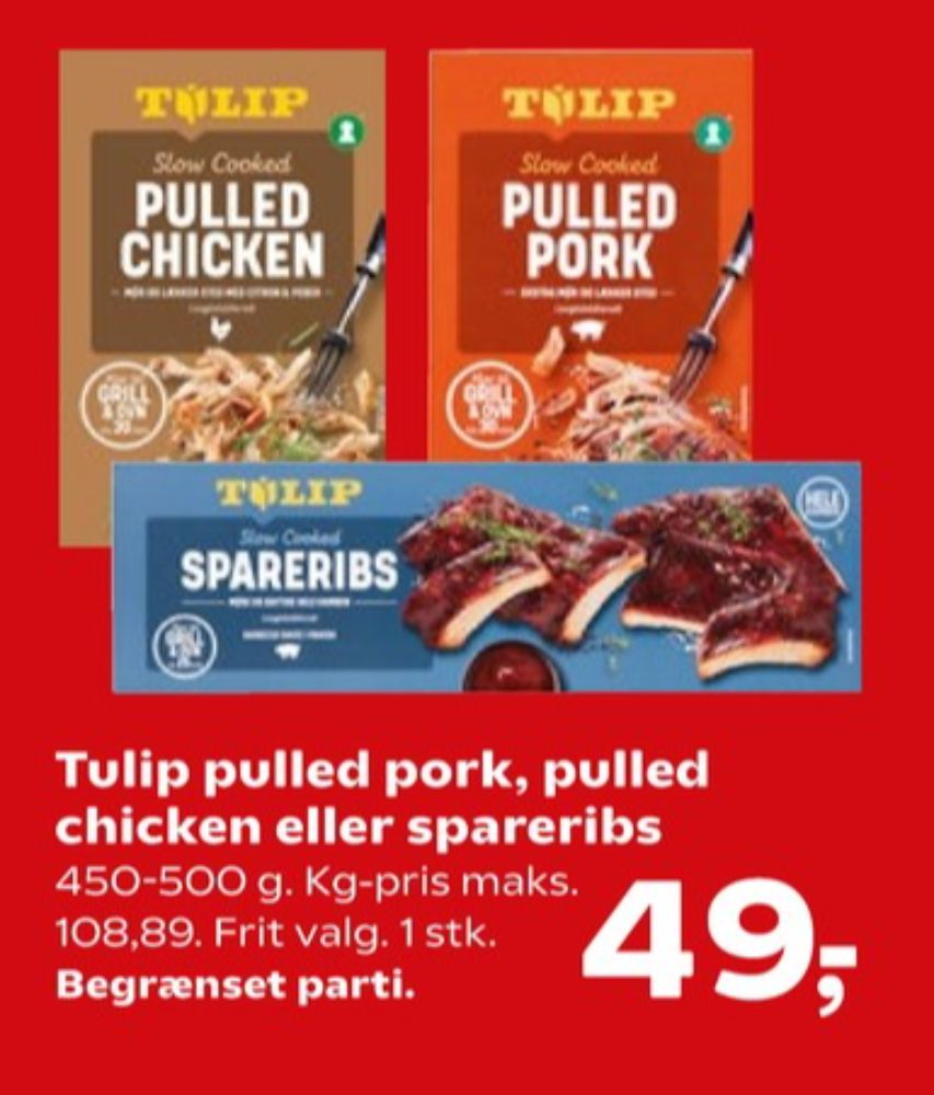 Tulip, Spareribs