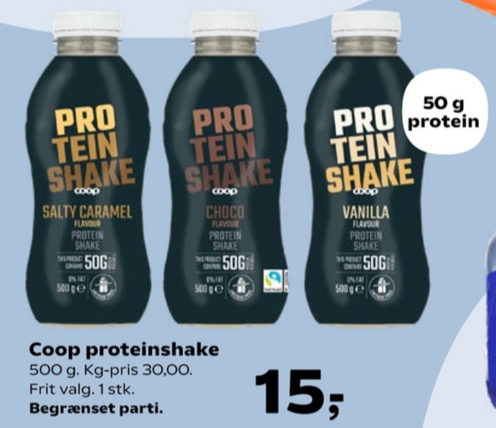 Coop 365, Protein Shake Saltkaramelsmag