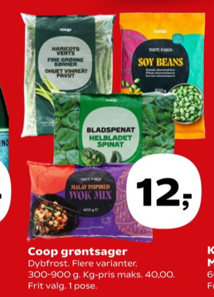 Coop, Helbladet Spinat
