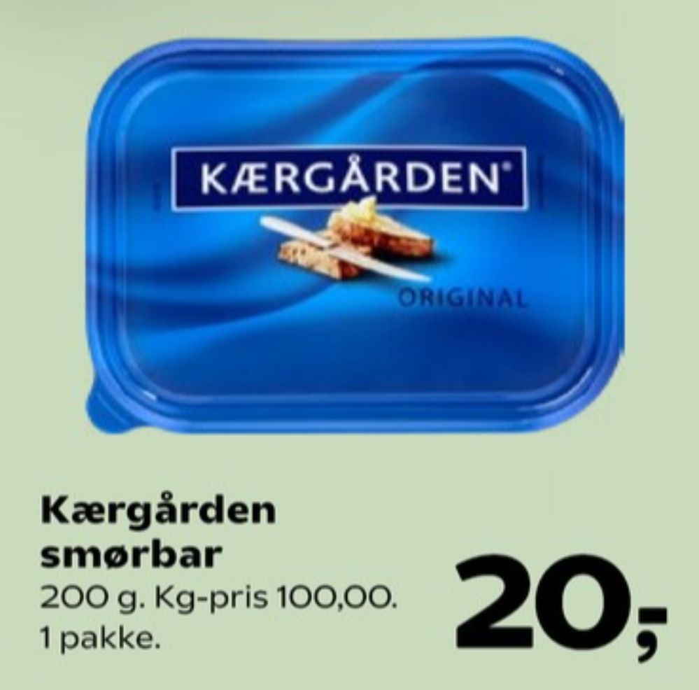 Kærgården, Smørbar