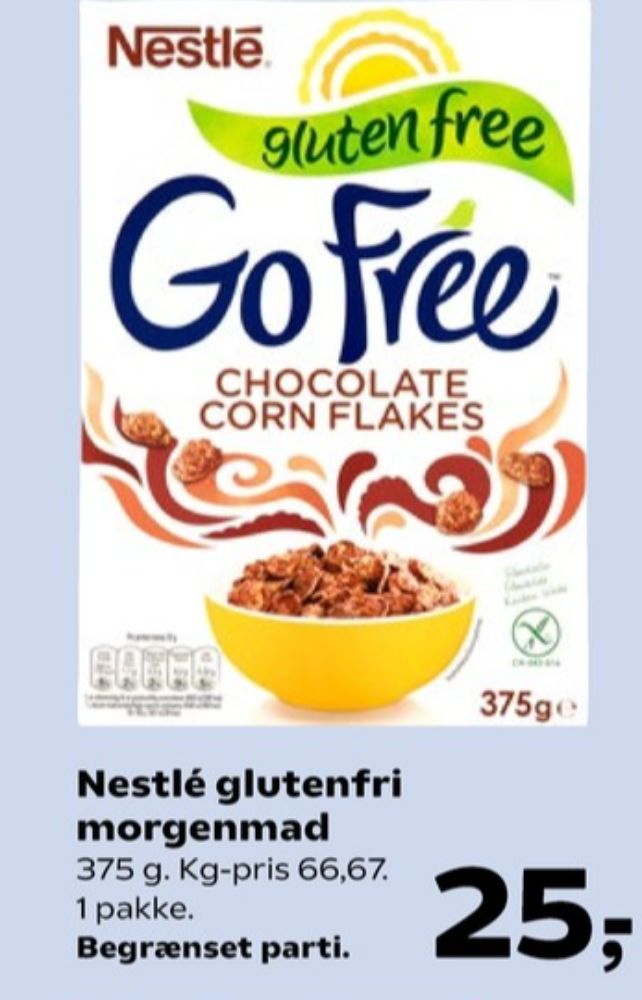 Nestlé Go Free, Morgenmadsprodukt