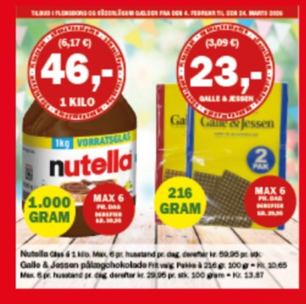 Galle & Jessen, Pålægschokolade Mælk