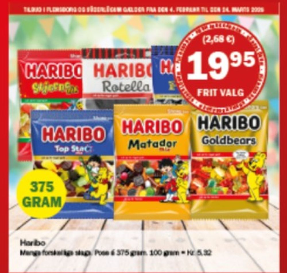 Haribo Stjernemix, Slikposer