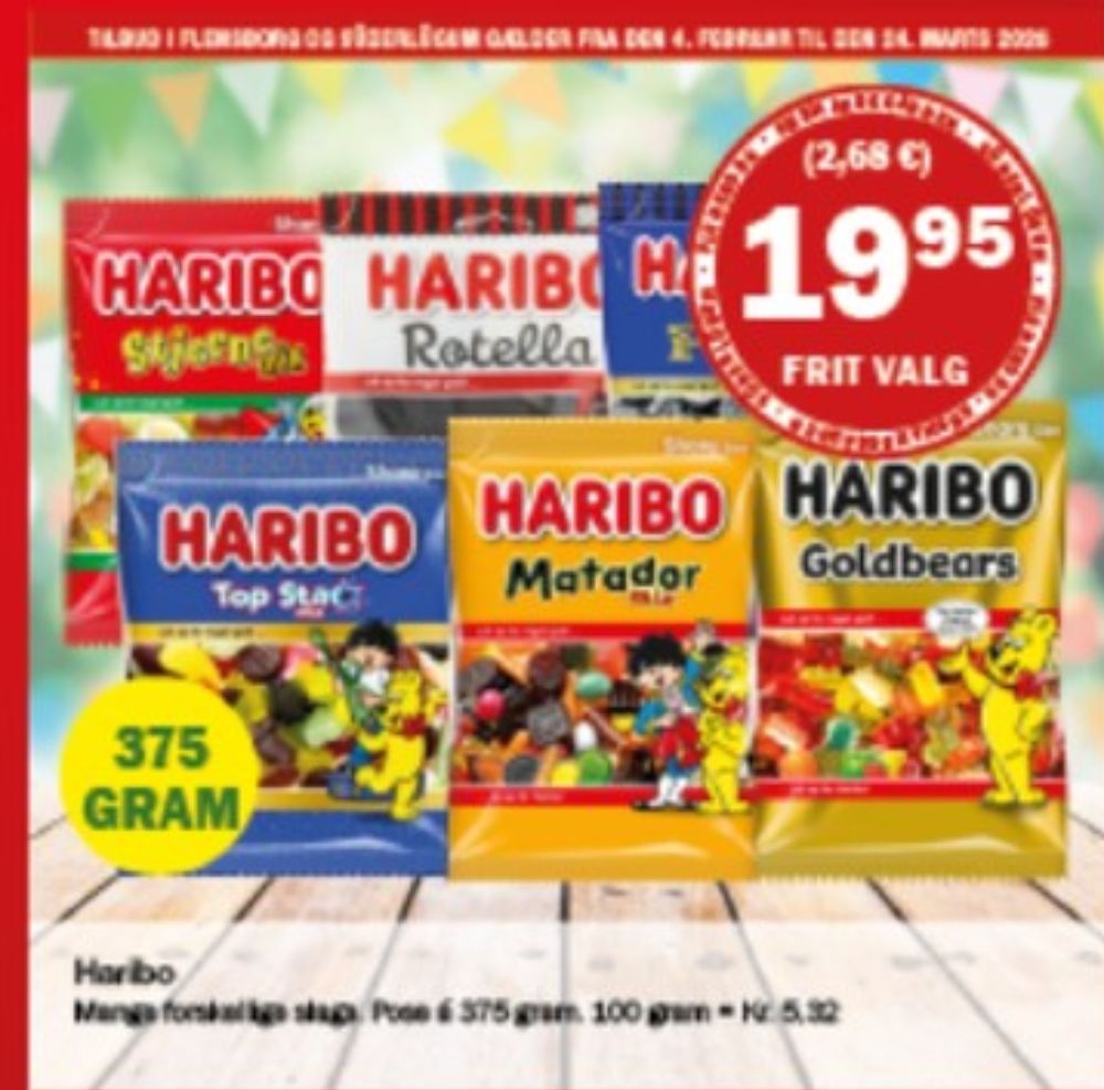 Haribo Stjernemix, Slikposer