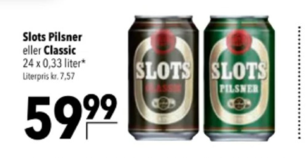 Slots Classic, Øl 24 pk.