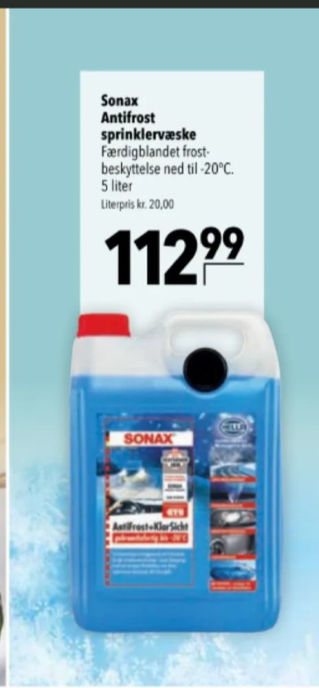 Sonax, Sprinklervæske