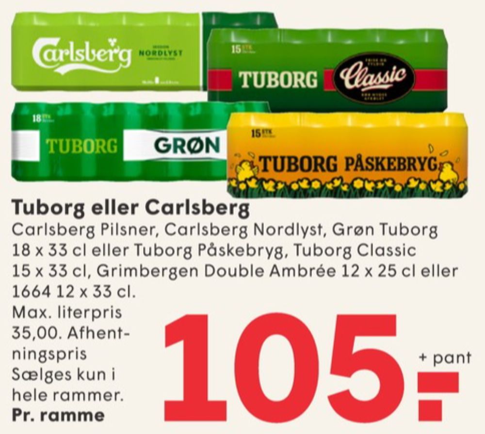 Tuborg Påskebryg, Øl 18 pk.