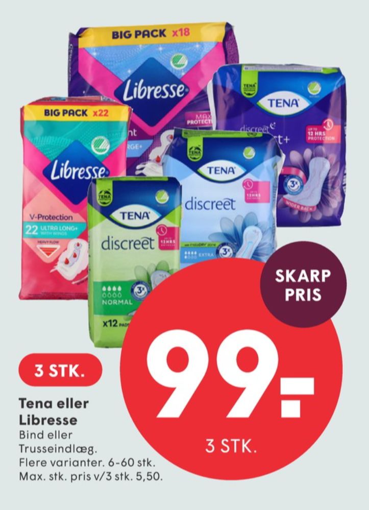 Libresse, So Slim Trusseindlæg