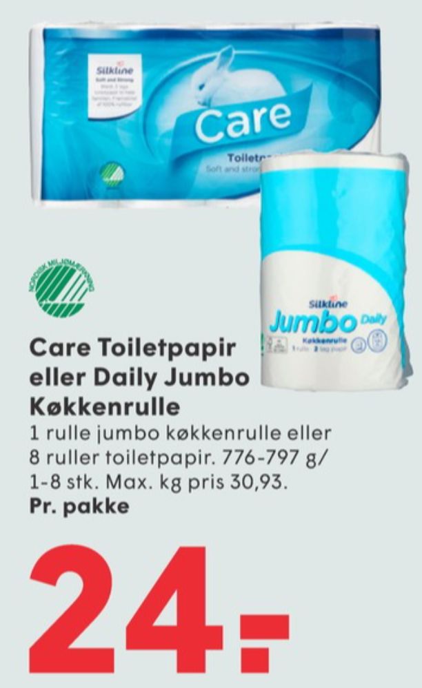 Silkline Care, Toiletpapir