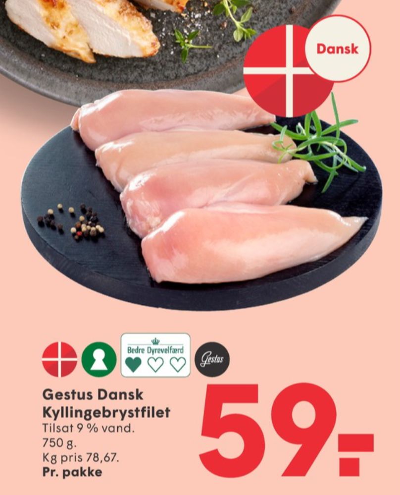 Gestus, Kyllingebrystfilet