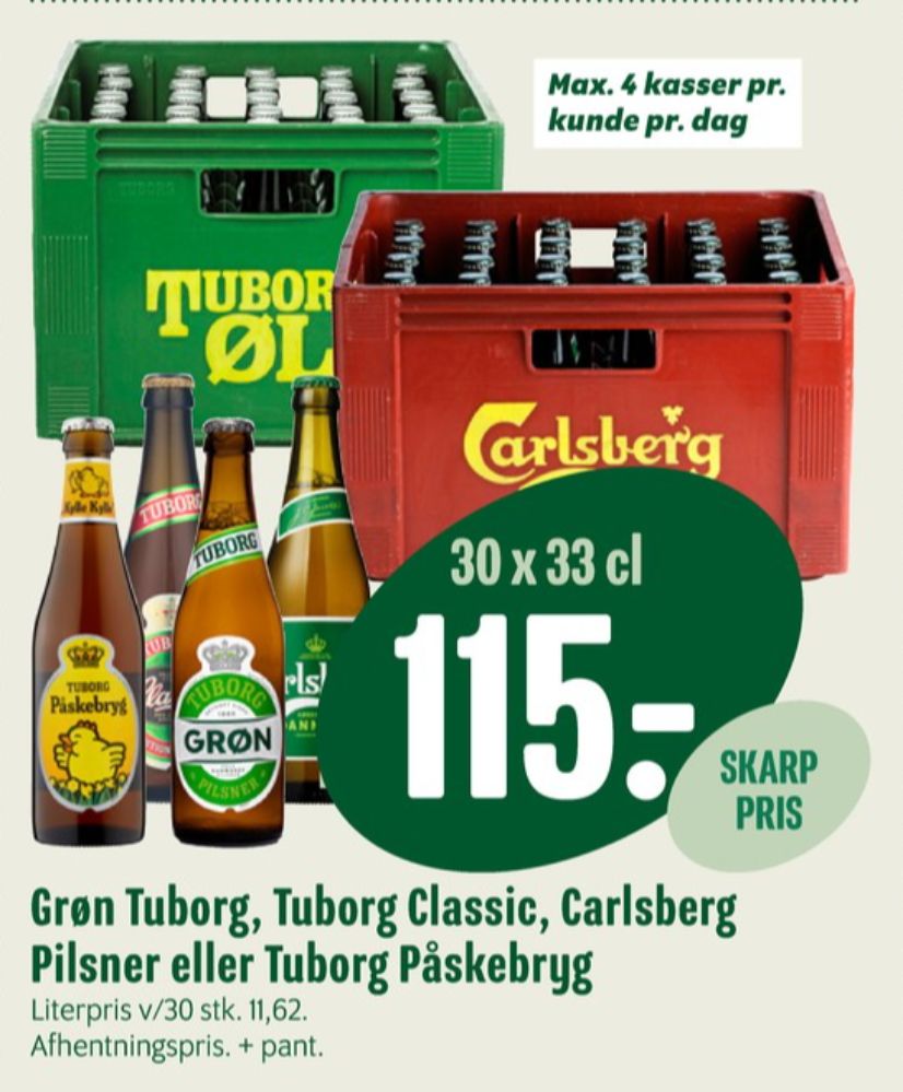 Tuborg Classic, Øl