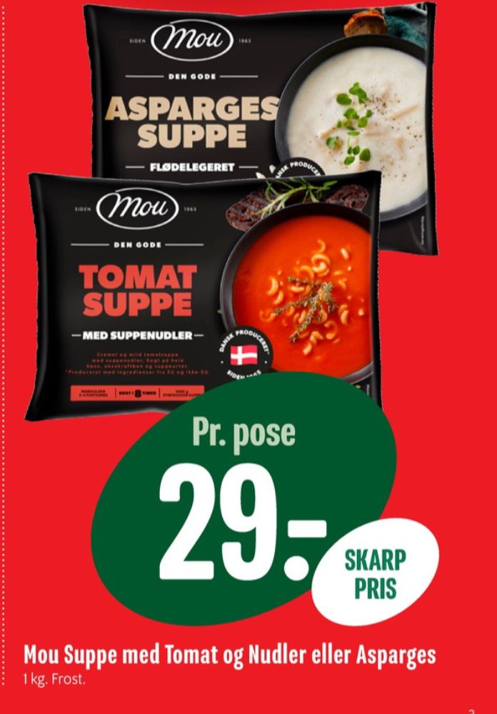Mou, Aspargessuppe