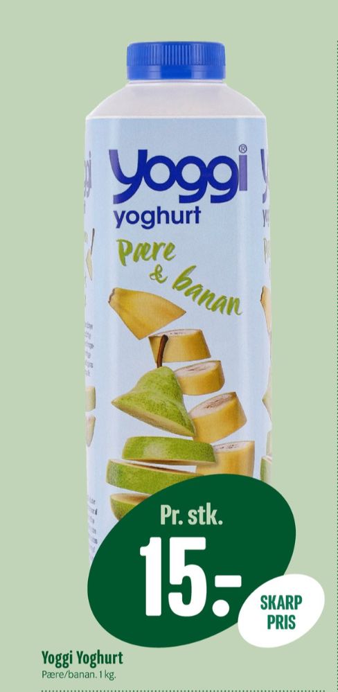 Yoggi, Pære & Banan Yoghurt 