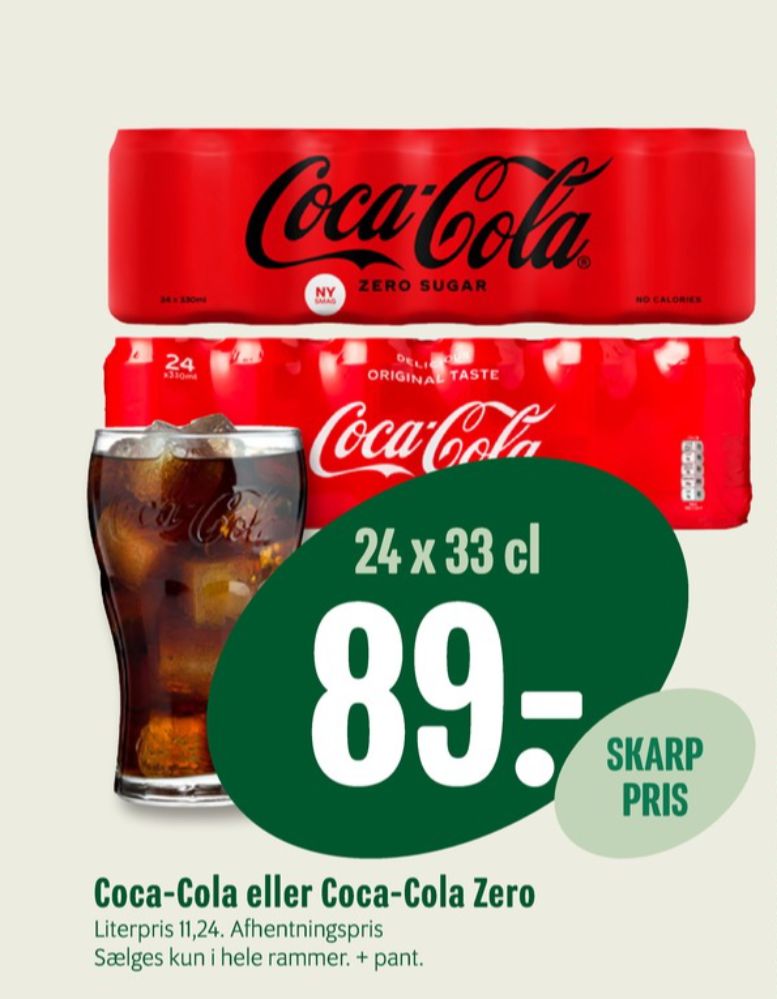 Coca Cola Zero, Cola 24 pk.