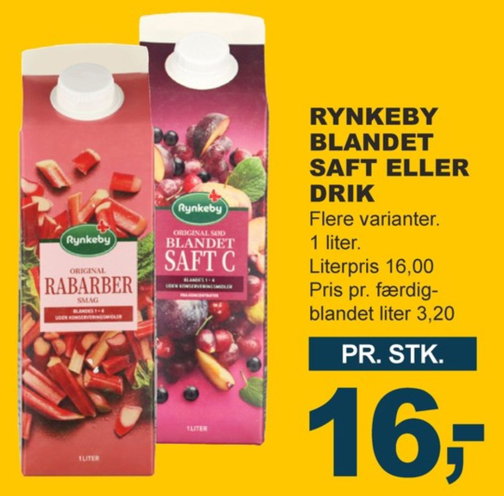 Rynkeby, Rabarber Frugtsaft 