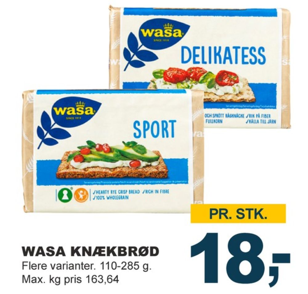 Wasa, Delikatesse Sesam knækbrød