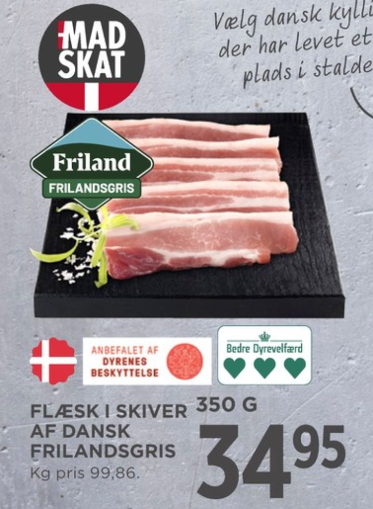 FRILAND Frilandsgris, Flæsk i skiver