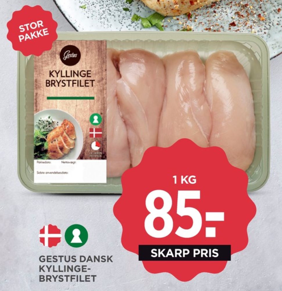 Gestus, Kyllingebrystfilet