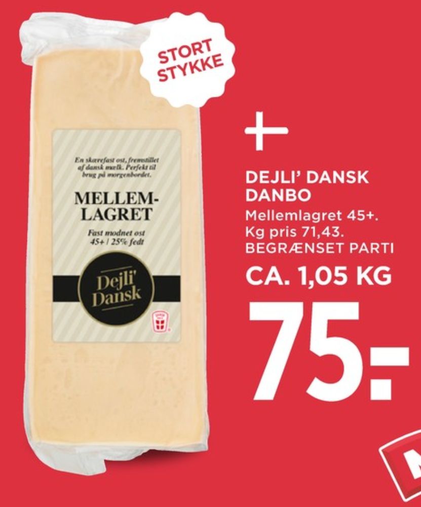 Dejli Dansk, Skæreost Mellemlagret