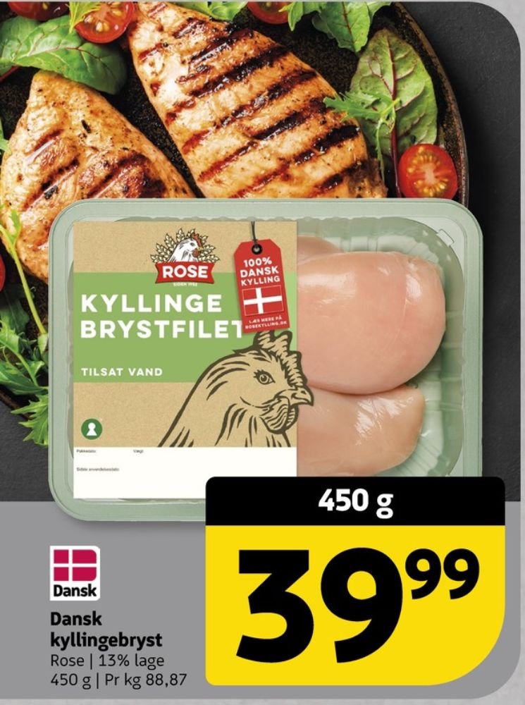 Rose, Kyllingebrystfilet