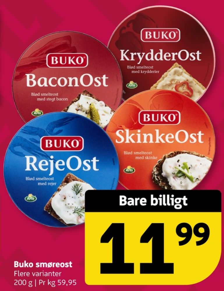 Buko Smelte, Smøreost Baconost