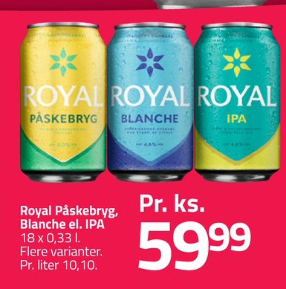 Royal Påskebryg, Øl 18 pk.