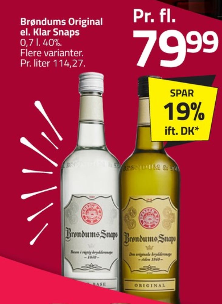 Brøndums  Original, Snaps