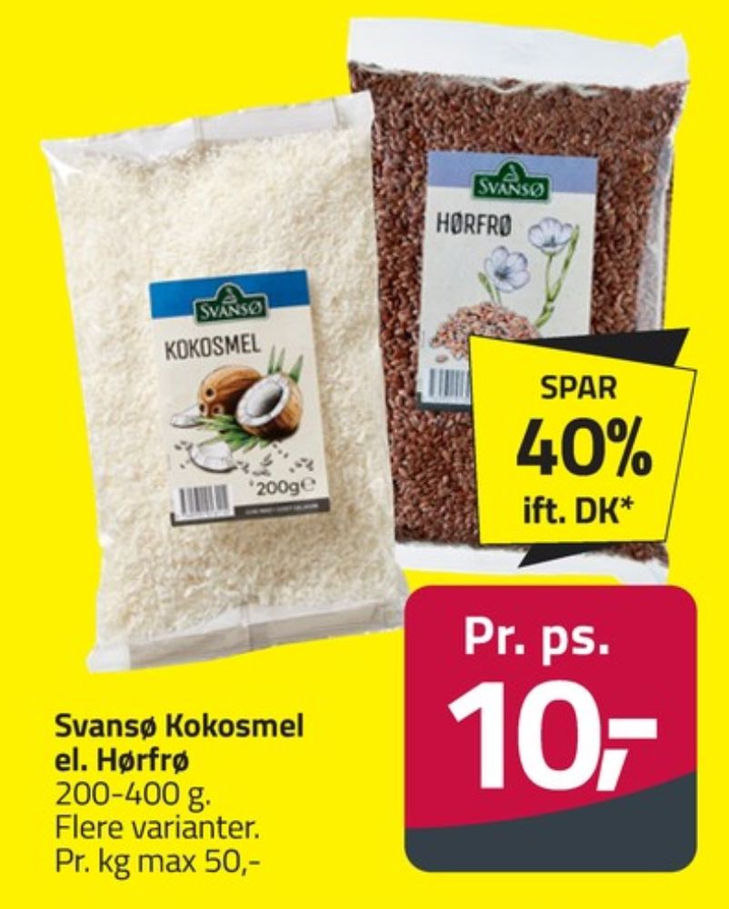 Svansø, Kokosmel