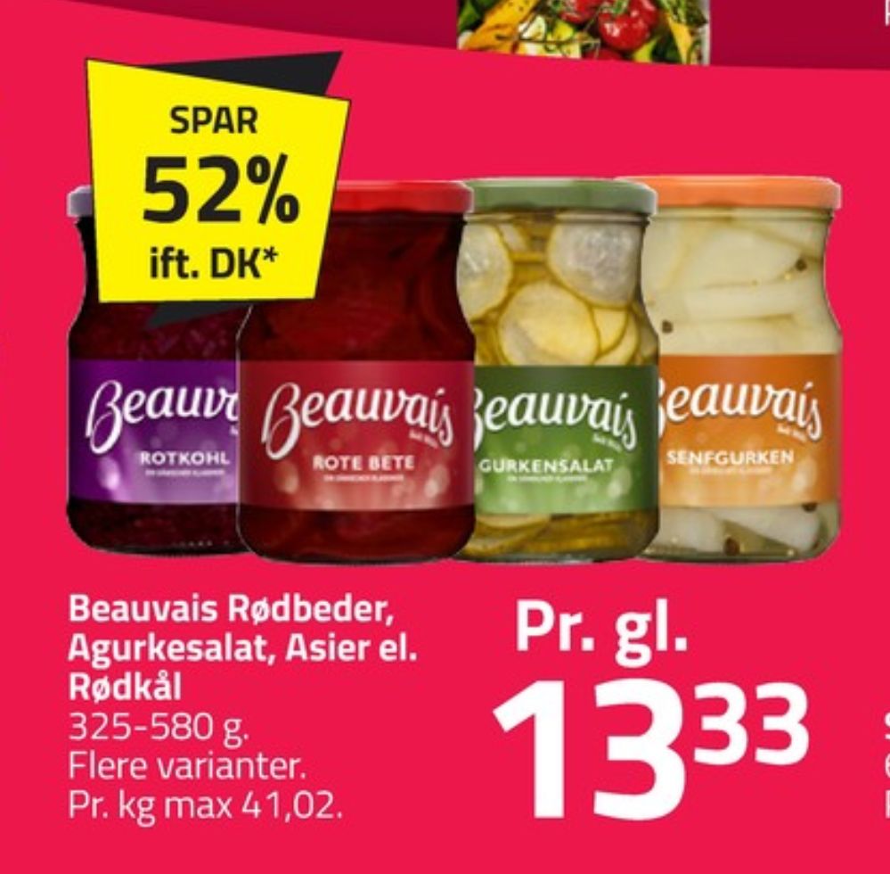 Beauvais, Rødkål-syltet