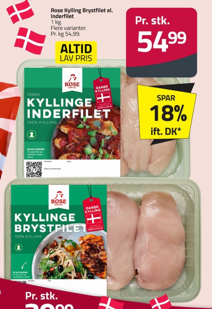 Rose, Kyllingebrystfilet